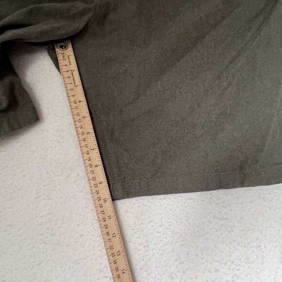 Quiksilver Shorts Men's Sz 40 Green Straight Fit Chino Flat Front Casual Shorts - Picture 7 of 10